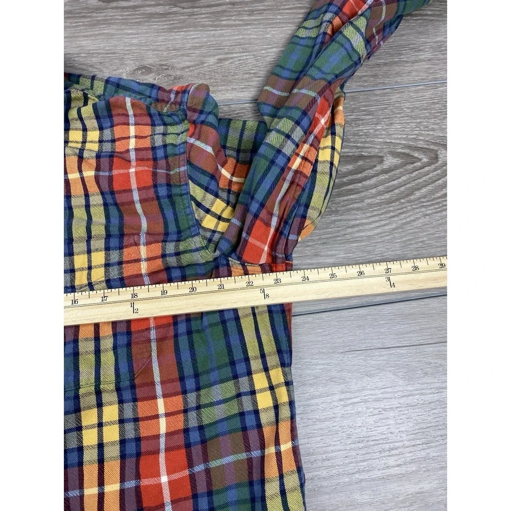 L.L. Bean Men's Slightly Fitted Outdoor Plaid Flannel Shirt‎ Multicolor Large